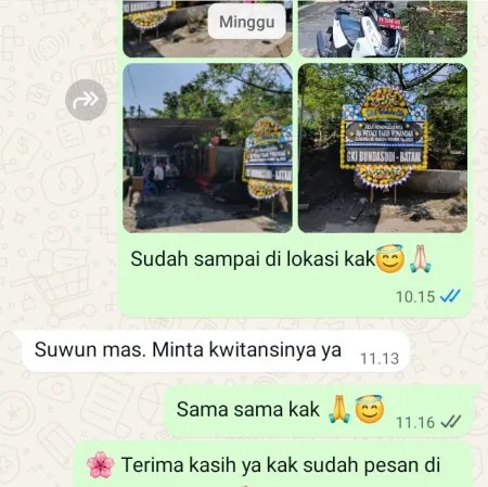 Pengiriman Papan Bunga Duka Sukun