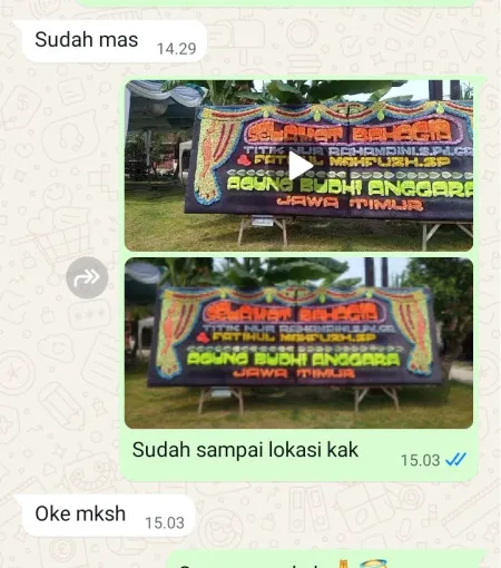 Pengiriman Papan Bunga Sukun